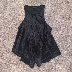 Rue 21 Velvet Black Flowy Tank Top